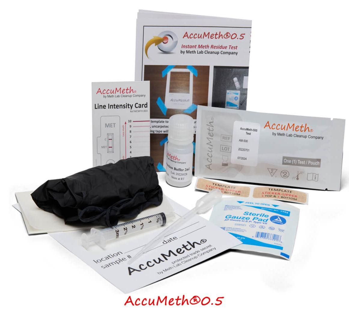 Meth Lab Cleanup Meth Residue Test | AccuMeth®0.5 Methamphetamine Test ...