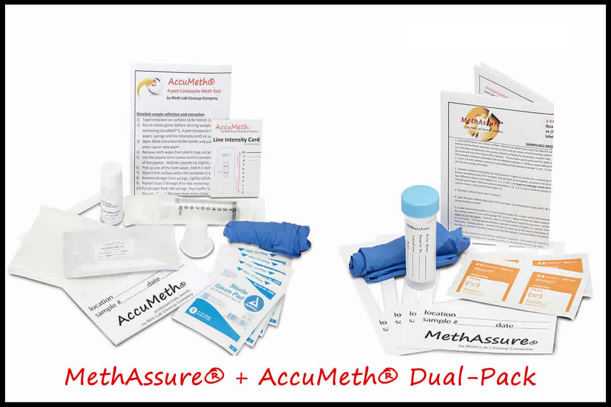 MethAssure® + AccuMeth® Dual Packs | Meth Residue Test Kits